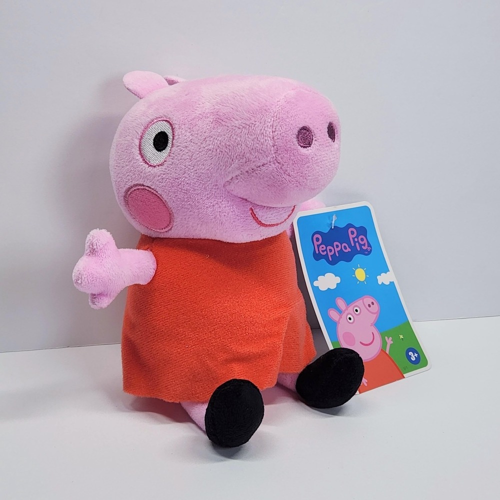 Toy Factory Peppa Pig Plush Stuffed Animal Toy 8" Pink Small Cute Soft